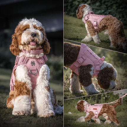 OneTigris FIRE WATCHER Hundegeschirr 2.0 Taktische MOLLE K9 Patrol Hund Westen Kunststoffschnallen Version Fellnasenliebe123