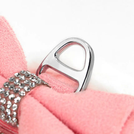 Premium Strass-Hundegeschirr mit Leine - Weiche Weste für kleine Hunde & Katzen - Fellnasenliebe123