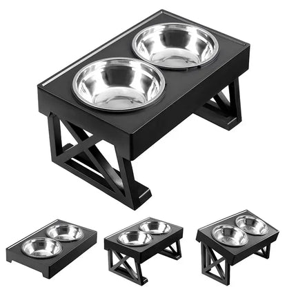 Premium Hundeschüssel höhenverstellbar - Ergonomischer Futternapf mit Anti-Schling-Funktion - Fellnasenliebe123