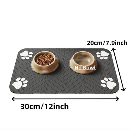 S (kleines Kätzchen), M, L saugfähige Haustier-Futtermatte, wasserdichtes Tischset für Hunde- und Katzenfutter und Wassernäpfe, schnell trocknende Gummiboden Fellnasenliebe123