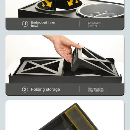 Hundenapf Höhenverstellbar Ergonomisch Anti-Schling