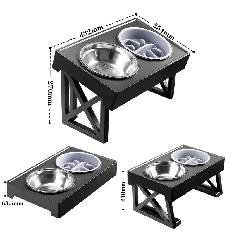 Premium Hundeschüssel höhenverstellbar - Ergonomischer Futternapf mit Anti-Schling-Funktion