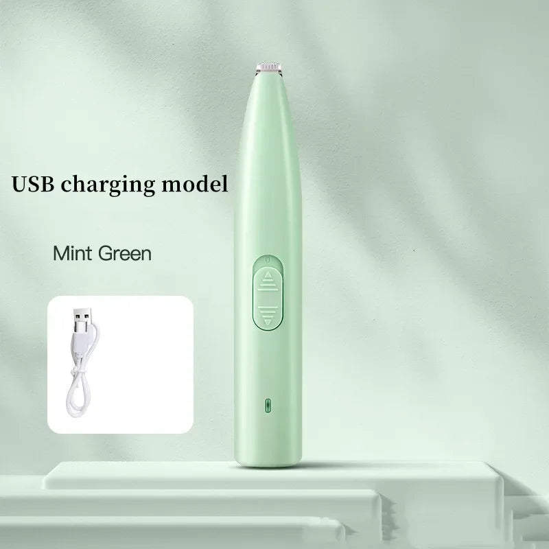 Leiser Fußhaarschneider USB - Elektrischer Pfotentrimmer für Hunde & Katzen