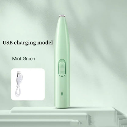 Leiser Fußhaarschneider USB - Elektrischer Pfotentrimmer für Hunde & Katzen