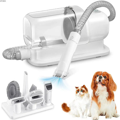 Staubsauger- und Tierpflegeset für Hunde mit 2,3 l Fassungsvermögen, größerer Staubbecher für Tierhaare, Hundebürsten-Staubsauger für Tierhaar-Staubsauger Fellnasenliebe123