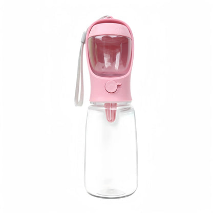 2 in1 tragbare Hunde katze Wasser flasche mit Vorrats futter und Wasser behälter für Welpen Haustiere Hunde Feeder Schüssel Outdoor-Reisen Fellnasenliebe123