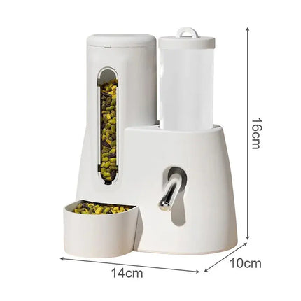 Automatischer Futterspender für Hamster, 2-in-1, kleiner Tier-Wasserspender, Trinkwasserflasche für Haustiere, Futternapf für Hamster, Meerschweinchen, Ratte Fellnasenliebe123