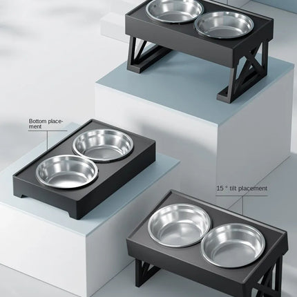 Hundenapf Höhenverstellbar Ergonomisch Anti-Schling