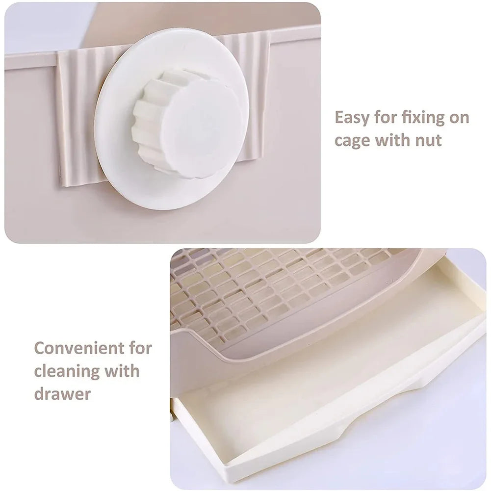 Kaninchentoilette XL mit Schublade - Komplettset mit 50 Folien & 25 Trainingsunterlagen