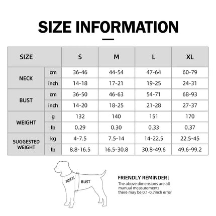 Anti-Pull-Hundegeschirr für große und mittelgroße Hunde, reflektierender, auslaufsicherer Tracker, Brustgurt, atmungsaktiv, verstellbar, Heimtierbedarf Fellnasenliebe123