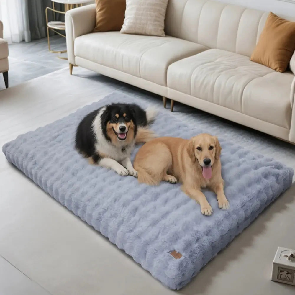 Ultra-Plüsch-Hundebett, weiches Haustierkissen, große Hundekiste, Welpenmatratze, waschbare Matte Fellnasenliebe123