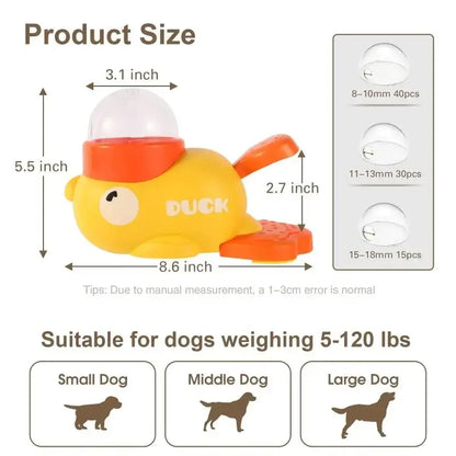 2-in-1 Interaktives Hundespielzeug, Automatischer Futter- und Leckerli-Spender für Haustiere