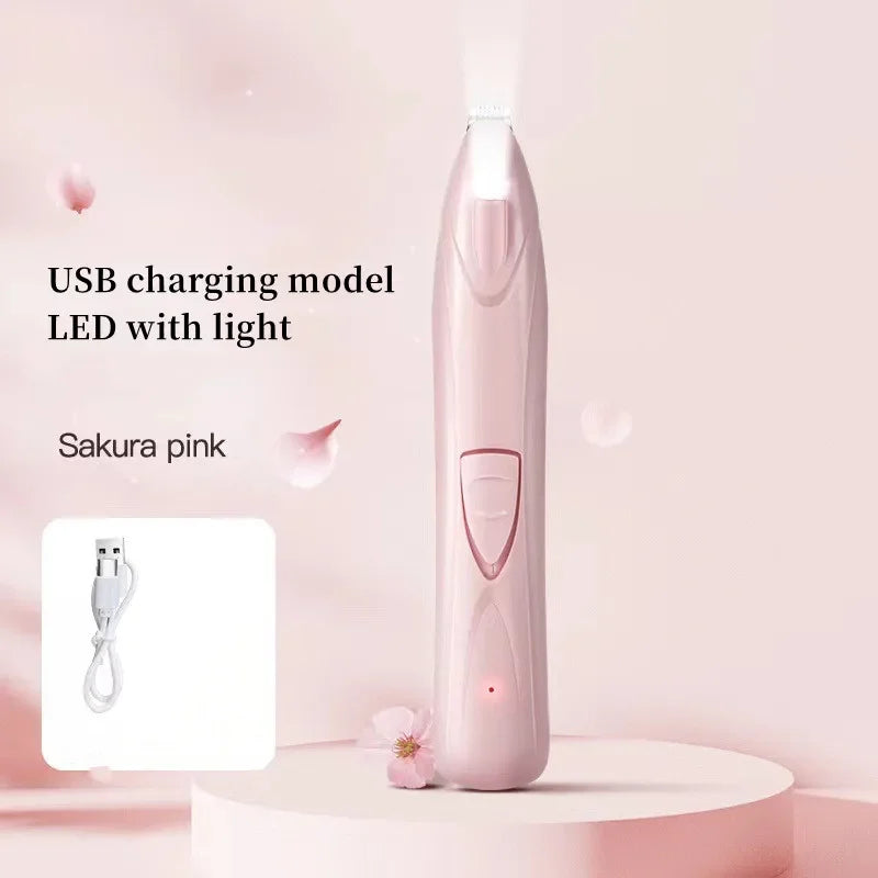 Leiser Fußhaarschneider USB - Elektrischer Pfotentrimmer für Hunde & Katzen