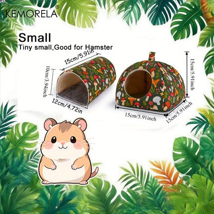 Kuschelhöhle Tunnel 2er Set Waschbar Pilz Blume