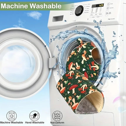 Kuschelhöhle Tunnel 2er Set Waschbar Pilz Blume