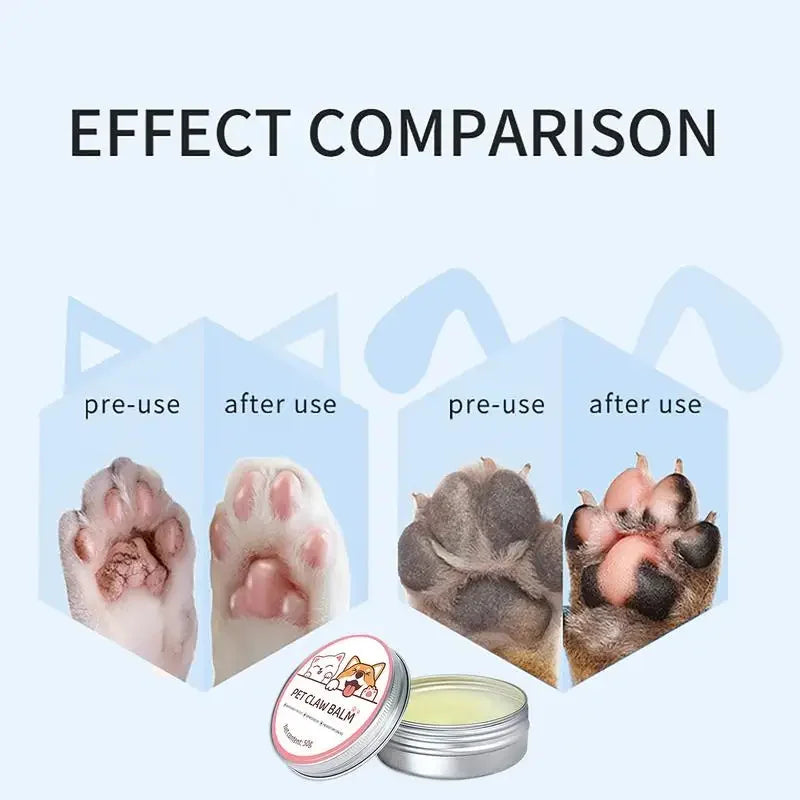 Paw care balm; protective cream for cat and dog paws, moisturizing cream for pets' noses 