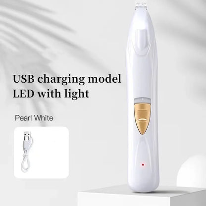 Leiser Fußhaarschneider USB - Elektrischer Pfotentrimmer für Hunde & Katzen