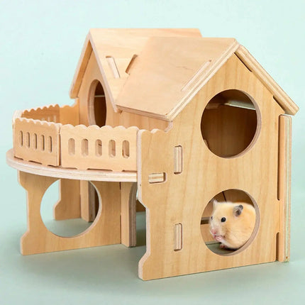 Haustier Hamster Spielzeug Holz Brücke Wippe Schaukel Spielzeug Kleine Tier Aktivität Klettern Spielzeug DIY Hamster Käfig Zubehör Fellnasenliebe123