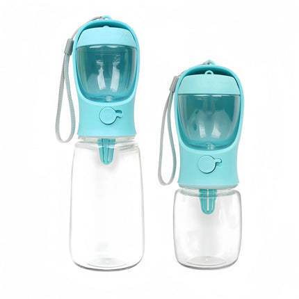 2 in1 tragbare Hunde katze Wasser flasche mit Vorrats futter und Wasser behälter für Welpen Haustiere Hunde Feeder Schüssel Outdoor-Reisen Fellnasenliebe123