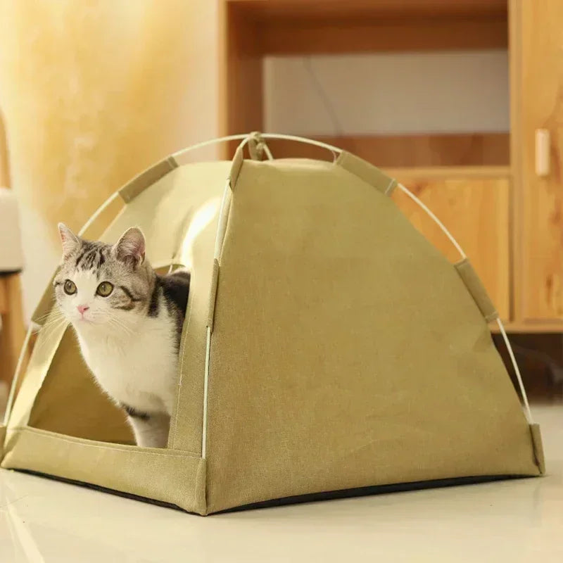 Haustier Zelt Bett Abnehmbar Katze, Halbgeschlossen