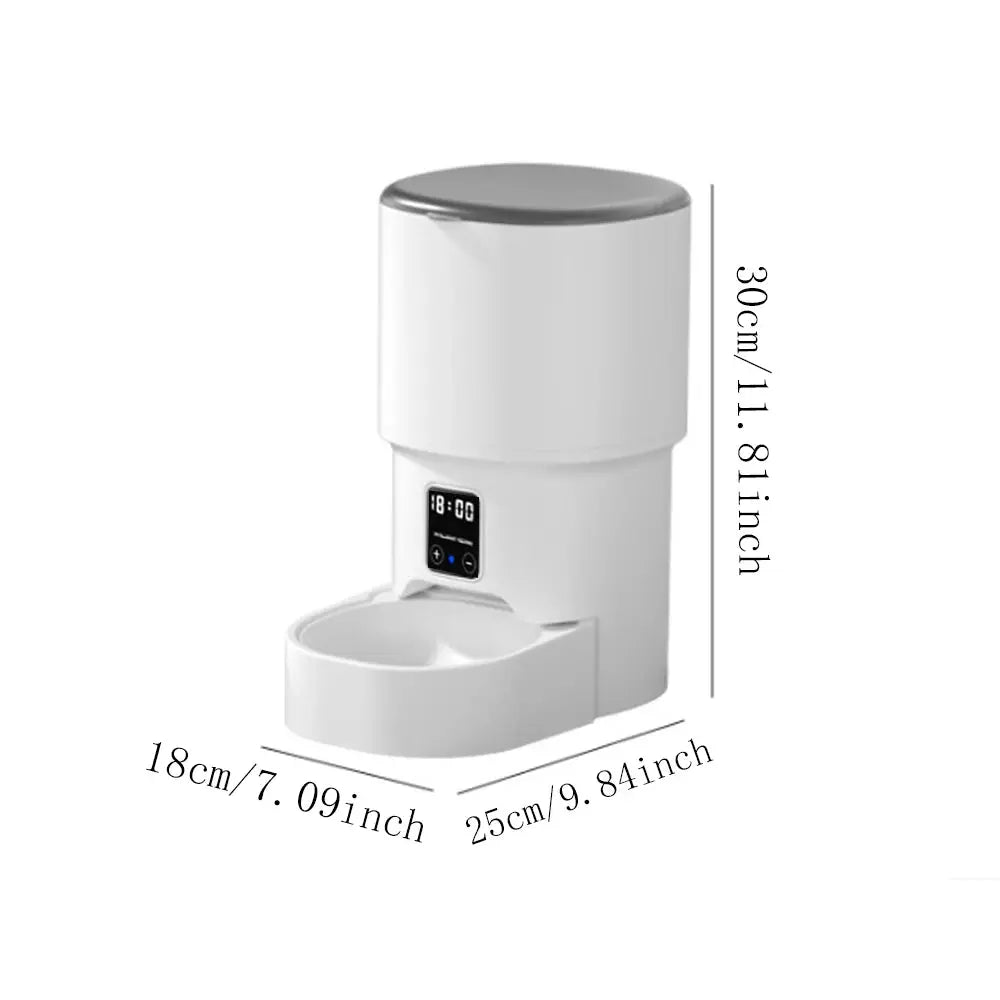 4L WIFI-Taste, automatischer Katzenfutterspender, intelligenter Futterspender für Katzen und Hunde, intelligenter Futterspender für Katzen, Futterspender für Haustiere (kein 5 V, 1 A-Stecker) Fellnasenliebe123