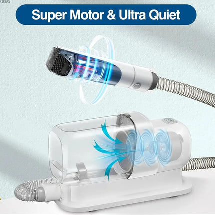 Staubsauger- und Tierpflegeset für Hunde mit 2,3 l Fassungsvermögen, größerer Staubbecher für Tierhaare, Hundebürsten-Staubsauger für Tierhaar-Staubsauger Fellnasenliebe123