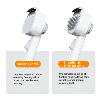 Magic Pet Grooming Brush – müheloser Knotenentferner und Haarsammler, schmerzloses Entwirren für Katzen und Hunde mit dickem Fell Fellnasenliebe123