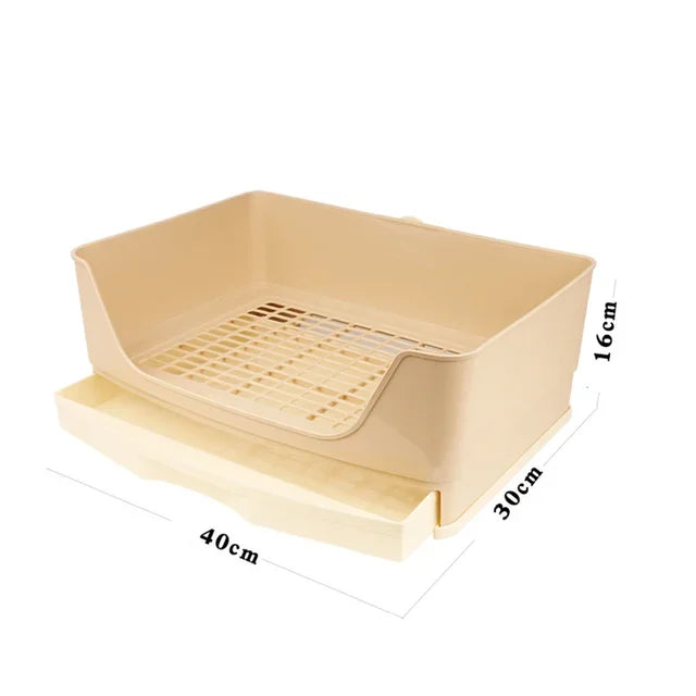 Kaninchentoilette XL mit Schublade - Komplettset mit 50 Folien & 25 Trainingsunterlagen