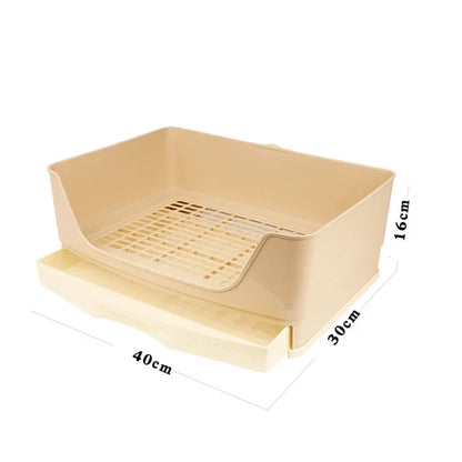 Kaninchentoilette XL mit Schublade - Komplettset mit 50 Folien & 25 Trainingsunterlagen