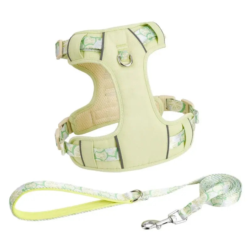 Einstellbare Hund Sommer Weste Stil Haustier Geschirr Atmungsaktive Hund Gehen Leine Mit Reflektierende Riemen Für Welpen Hund Outdoor Liefert Fellnasenliebe123
