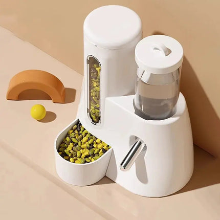 Automatischer Futterspender für Hamster, 2-in-1, kleiner Tier-Wasserspender, Trinkwasserflasche für Haustiere, Futternapf für Hamster, Meerschweinchen, Ratte Fellnasenliebe123