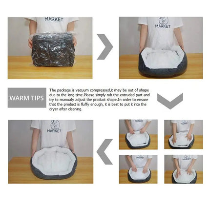 Hundebett, Katzenbett, geeignet für kleine Hunde, Katzen - Fellnasenliebe123