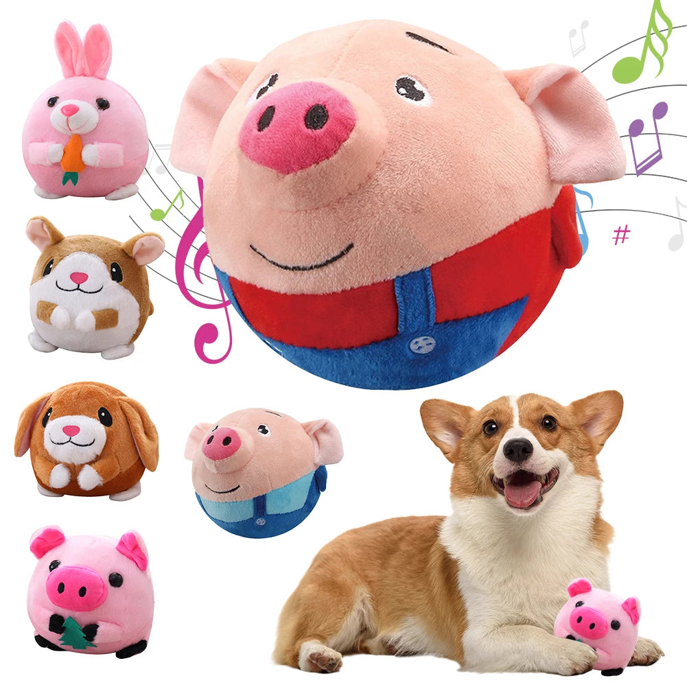 Plüsch Hüpfspielzeug in Tierform für kleine und mittelgroße Hund