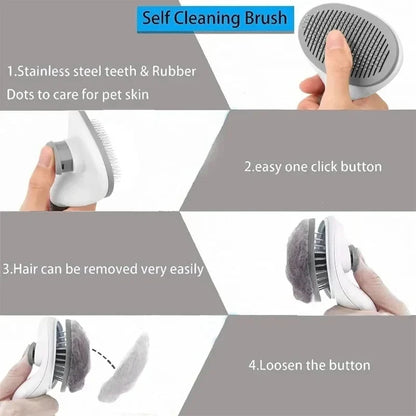 Dog brush, cat comb, for dogs and cats