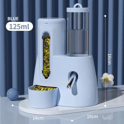 Automatischer Futterspender für Hamster, 2-in-1, kleiner Tier-Wasserspender, Trinkwasserflasche für Haustiere, Futternapf für Hamster, Meerschweinchen, Ratte Fellnasenliebe123