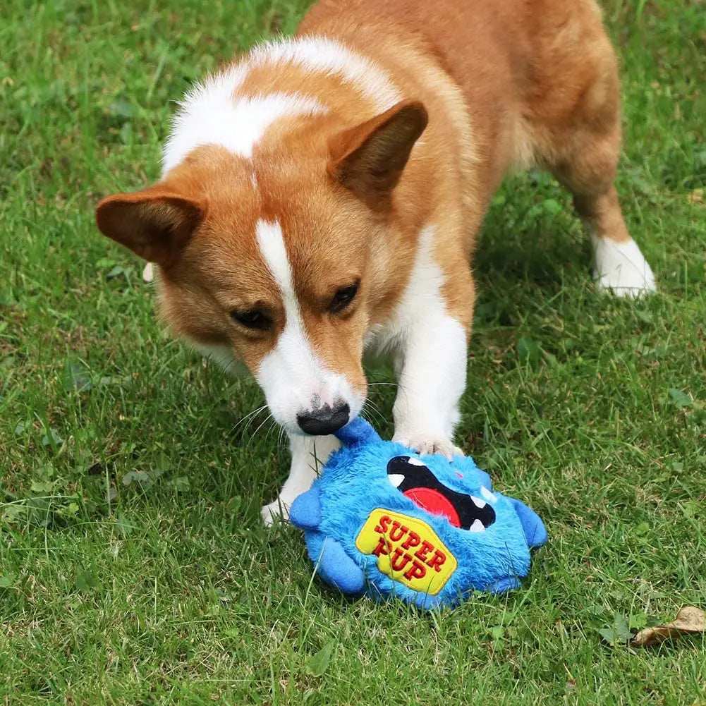 Interaktives Hundespielzeug, springender Giggle, schüttelnder Ball, Hunde-Plüschtier, elektronisch, vibrierend