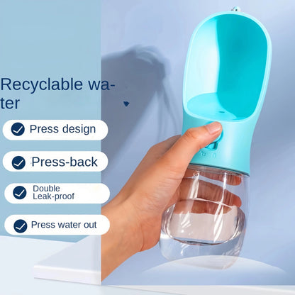 2 in1 tragbare Hunde katze Wasser flasche mit Vorrats futter und Wasser behälter für Welpen Haustiere Hunde Feeder Schüssel Outdoor-Reisen Fellnasenliebe123