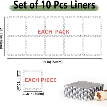 30*30 cm 1-10 Stücke Haustier Wärmekissen EVA Schaum, Weiche Schlafmatte Kaninchen, Meerschweinchen - Fellnasenliebe123