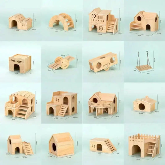 Haustier Hamster Spielzeug Holz Brücke Wippe Schaukel Spielzeug Kleine Tier Aktivität Klettern Spielzeug DIY Hamster Käfig Zubehör Fellnasenliebe123