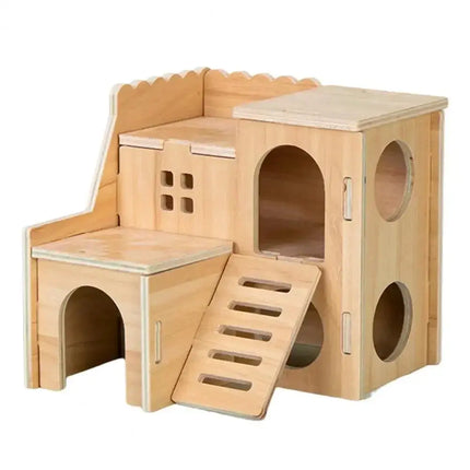 Haustier Hamster Spielzeug Holz Brücke Wippe Schaukel Spielzeug Kleine Tier Aktivität Klettern Spielzeug DIY Hamster Käfig Zubehör Fellnasenliebe123