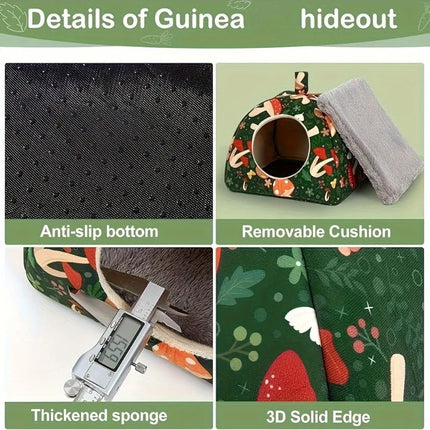 Kuschelhöhle Tunnel 2er Set Waschbar Pilz Blume