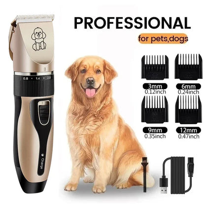Elektrischer Haustiertrimmer USB - Wiederaufladbarer Fellschneider für Hunde & Katzen