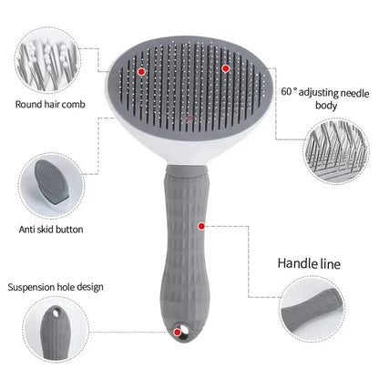 Dog brush, cat comb, for dogs and cats