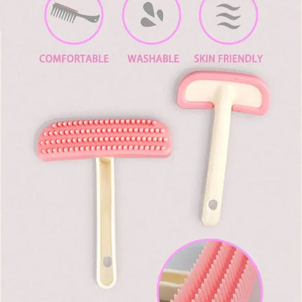 Silikon-Haustierkamm für Kaninchen & Kleintiere - Sanfte Fellpflege-Bürste - Fellnasenliebe123