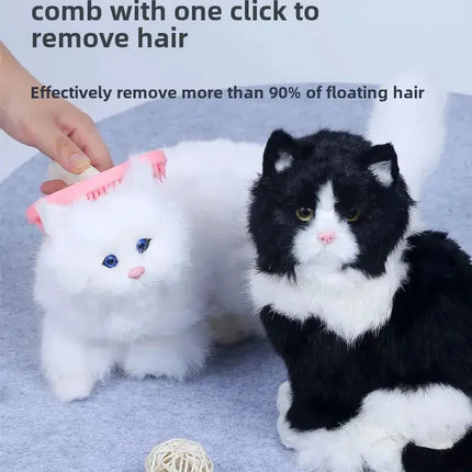 Silikon-Haustierkamm für Kaninchen & Kleintiere - Sanfte Fellpflege-Bürste - Fellnasenliebe123