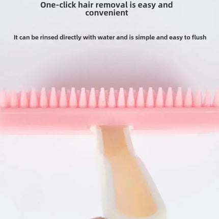 Silikon-Haustierkamm für Kaninchen & Kleintiere - Sanfte Fellpflege-Bürste - Fellnasenliebe123