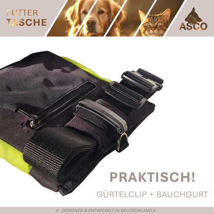 ASCO Futterbeutel mit Einhand-Schnappverschluss 20x20 cm