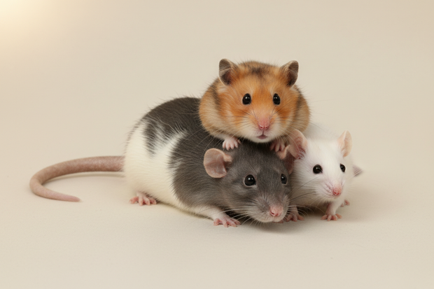 Erstelle ein Bild mit Hamster Ratte Maus