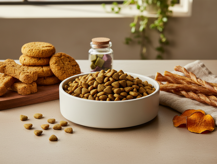 Hundefutter und Snacks