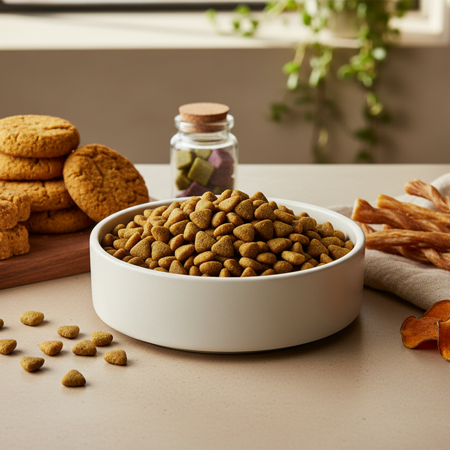 Hundefutter und Snacks